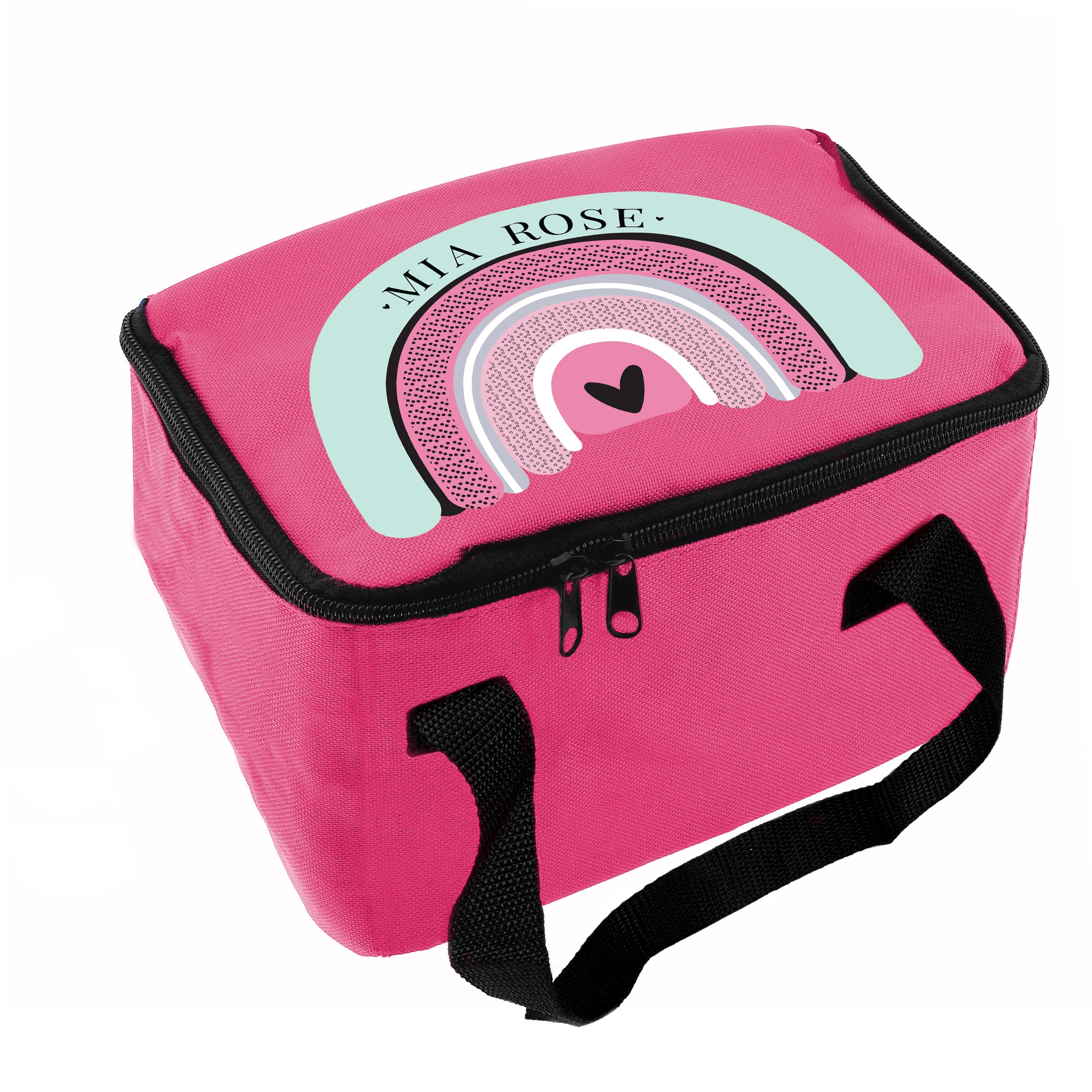 Personalised Rainbow Pink Lunch Bag - Shop Lunch Boxes & Bags At Gift Moments - 5