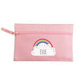 Personalised Rainbow Pink Pencil Case: 4 - Pencil Cases & Sets By Gift Moments