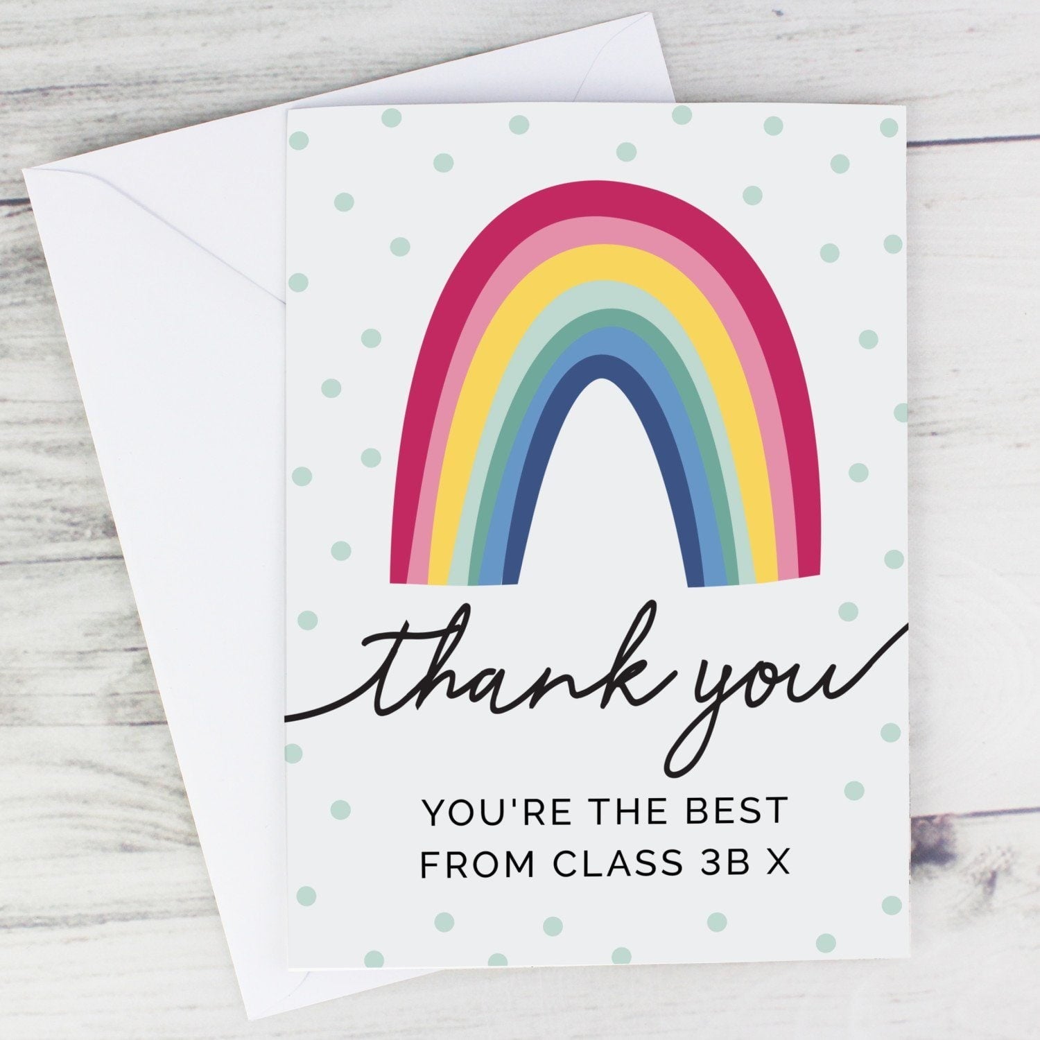 Personalised Rainbow Thank You Card - Shop Greeting Cards At Gift Moments - 1