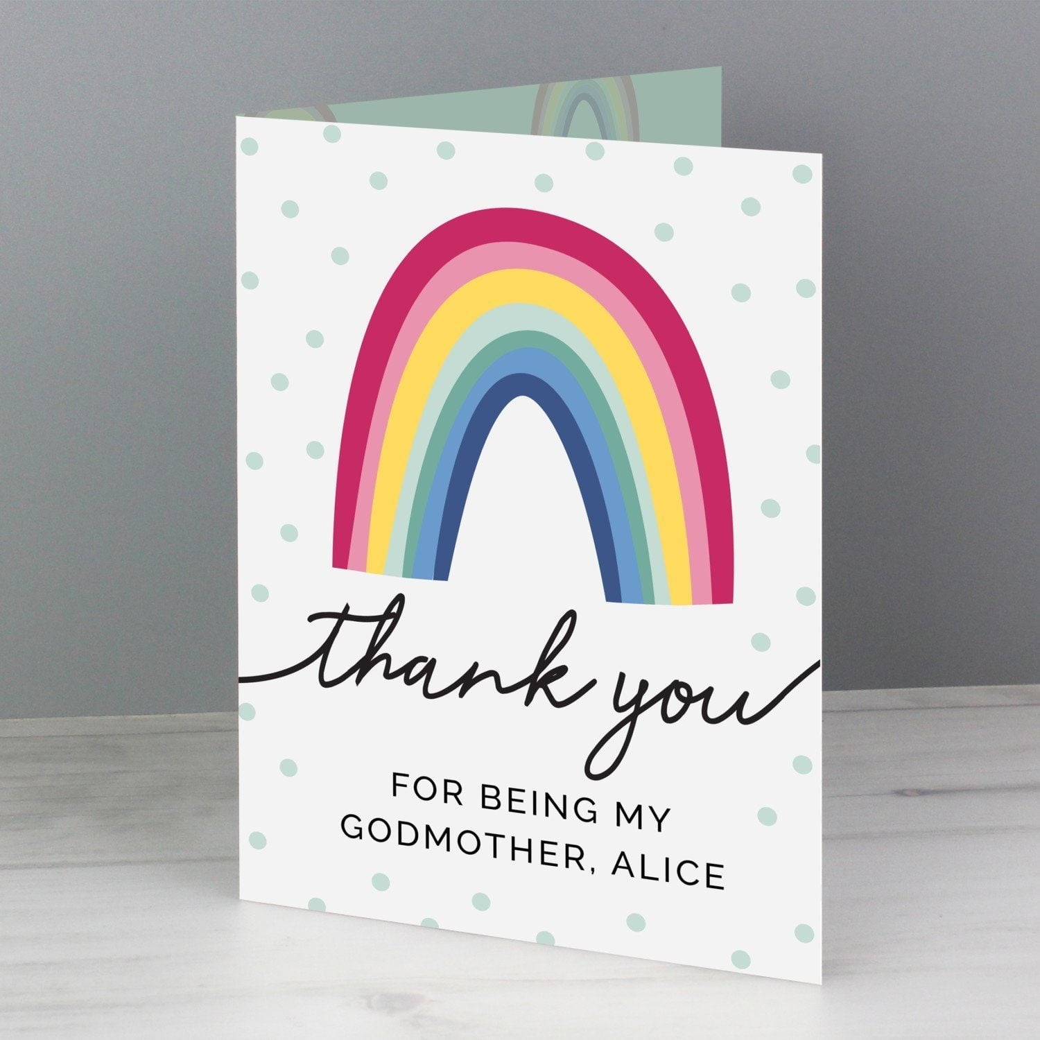 Personalised Rainbow Thank You Card - Shop Greeting Cards At Gift Moments - 2