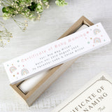 Personalised Rainbow Wooden Certificate Holder: 5 - Certificate Holders By Gift Moments