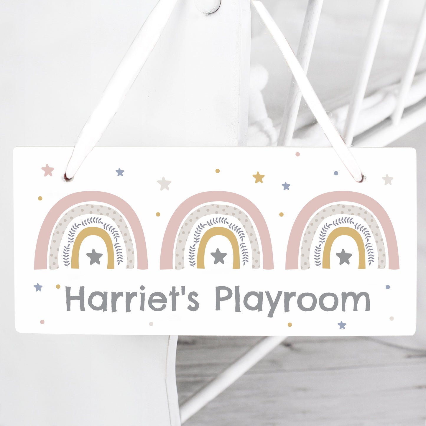 Personalised Rainbow Wooden Sign: 1 - Signs & Plaques By Gift Moments