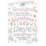 Personalised Rainbows & Sunshine Card: 4 - Greeting Cards By Gift Moments