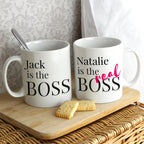 Personalised The Real Boss Mug Set - Shop Mugs At Gift Moments - 3