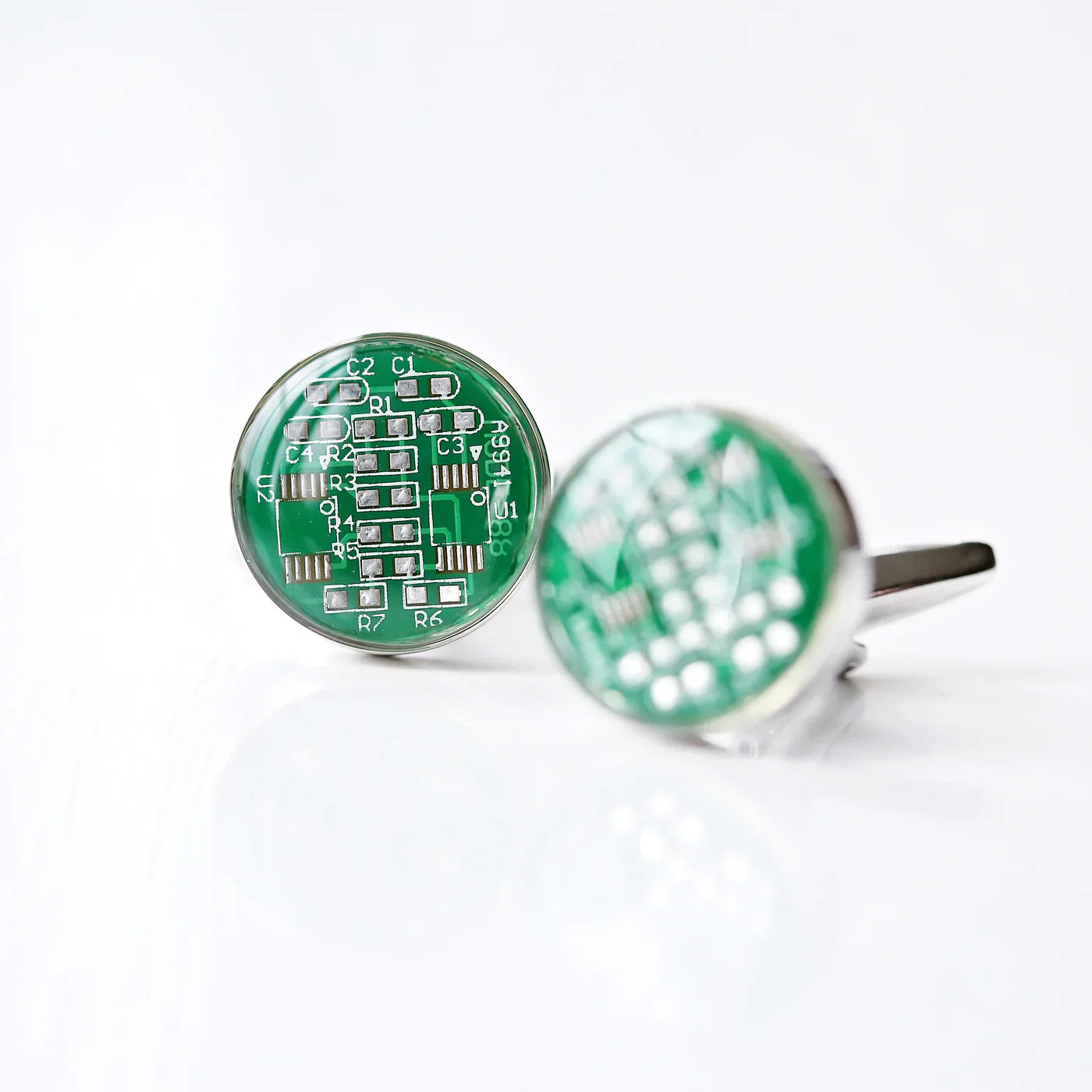 Personalised Real Circuit board Cufflinks: 4 - Cufflinks & Tie Slides By Gift Moments