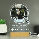 Personalised Record Photo Upload Wooden Based LED Light: 5 - LED Lighting By Gift Moments