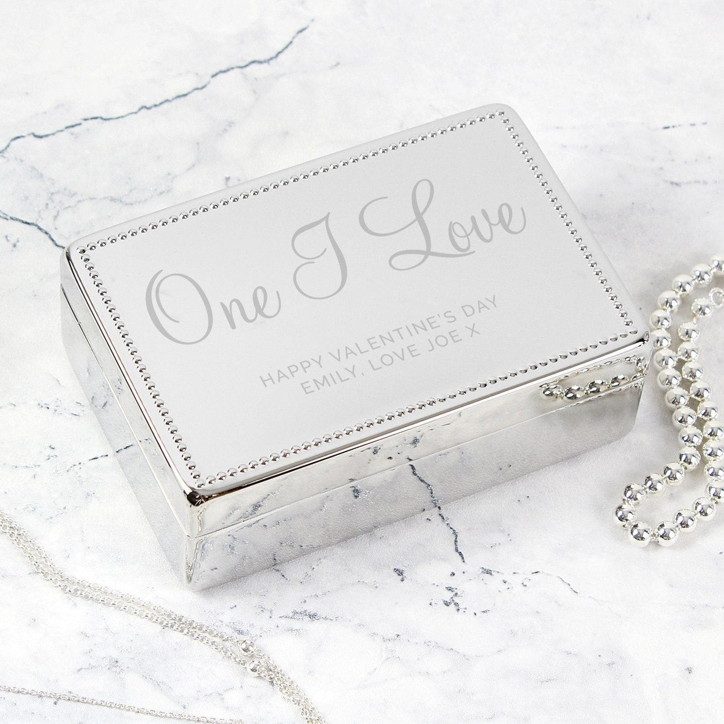 Personalised Rectangular Jewellery Box: 1 - Jewellery Boxes By Gift Moments
