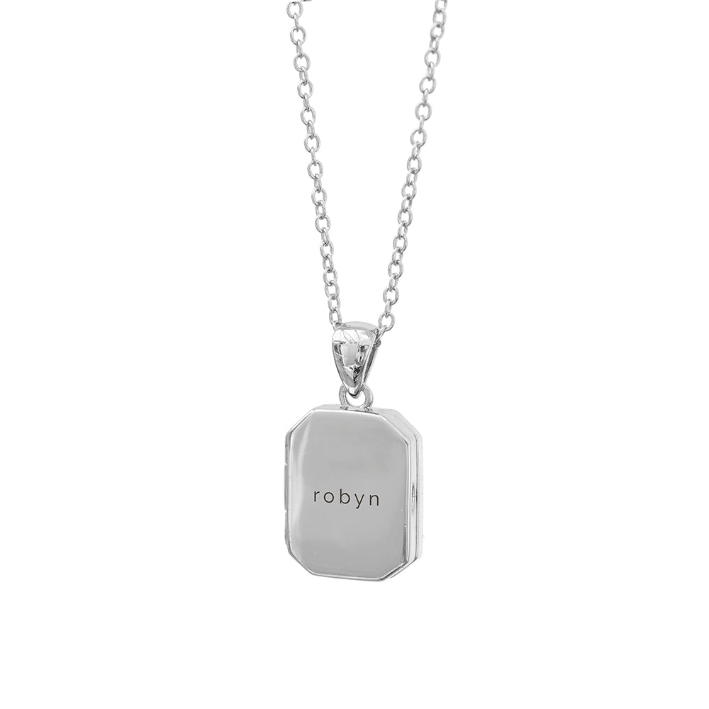 Personalised Rectangular Photo Locket Necklaces: 13 - Necklaces By Gift Moments