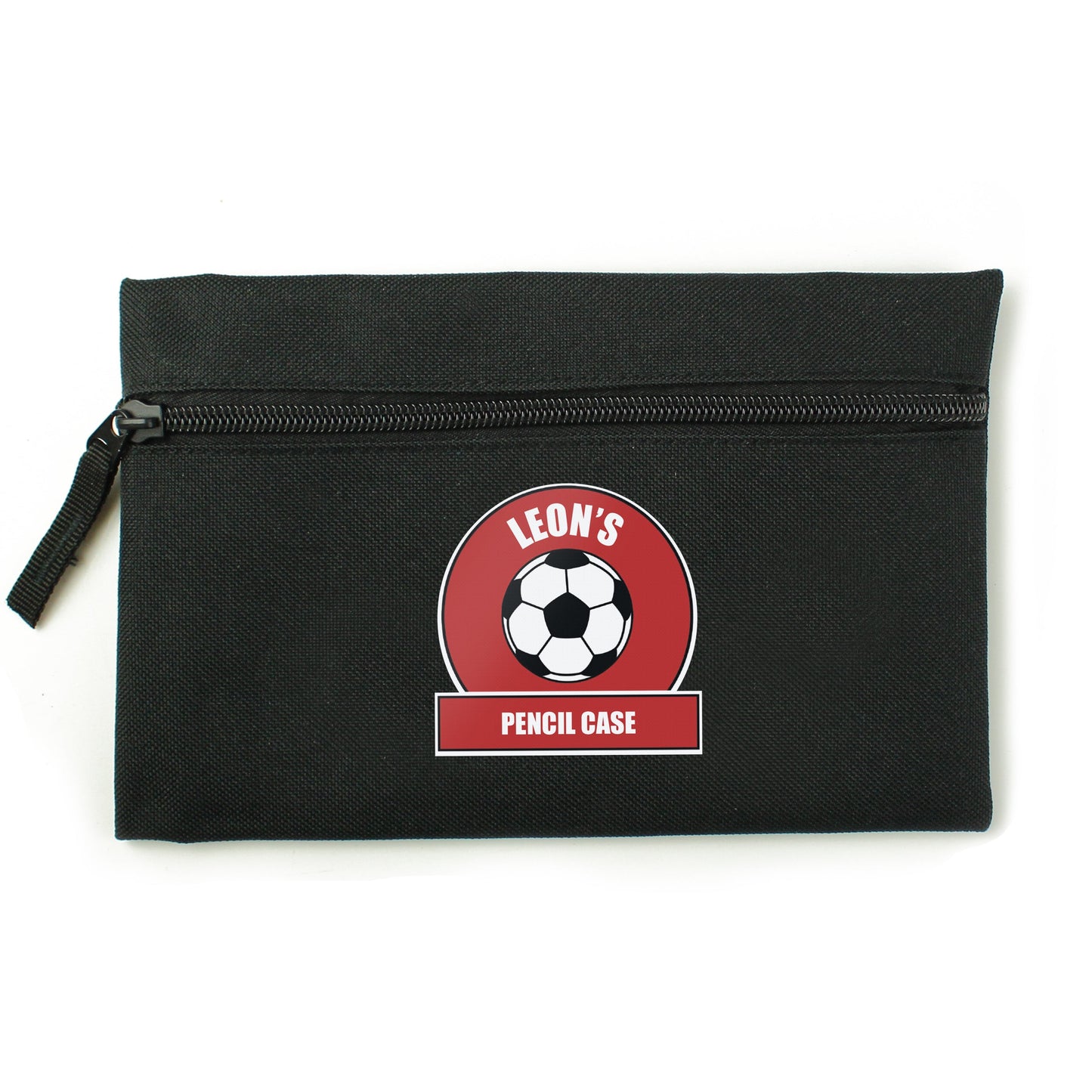 Personalised Red Football Fan Pencil Case: 5 - Pencil Cases & Sets By Gift Moments