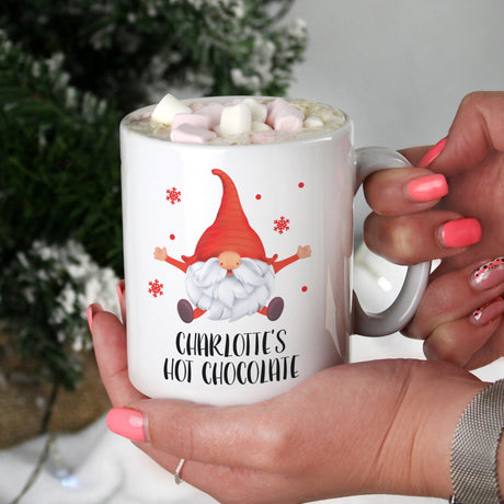 Personalised Red Gonk Christmas Mug: 6 - Mugs By Gift Moments