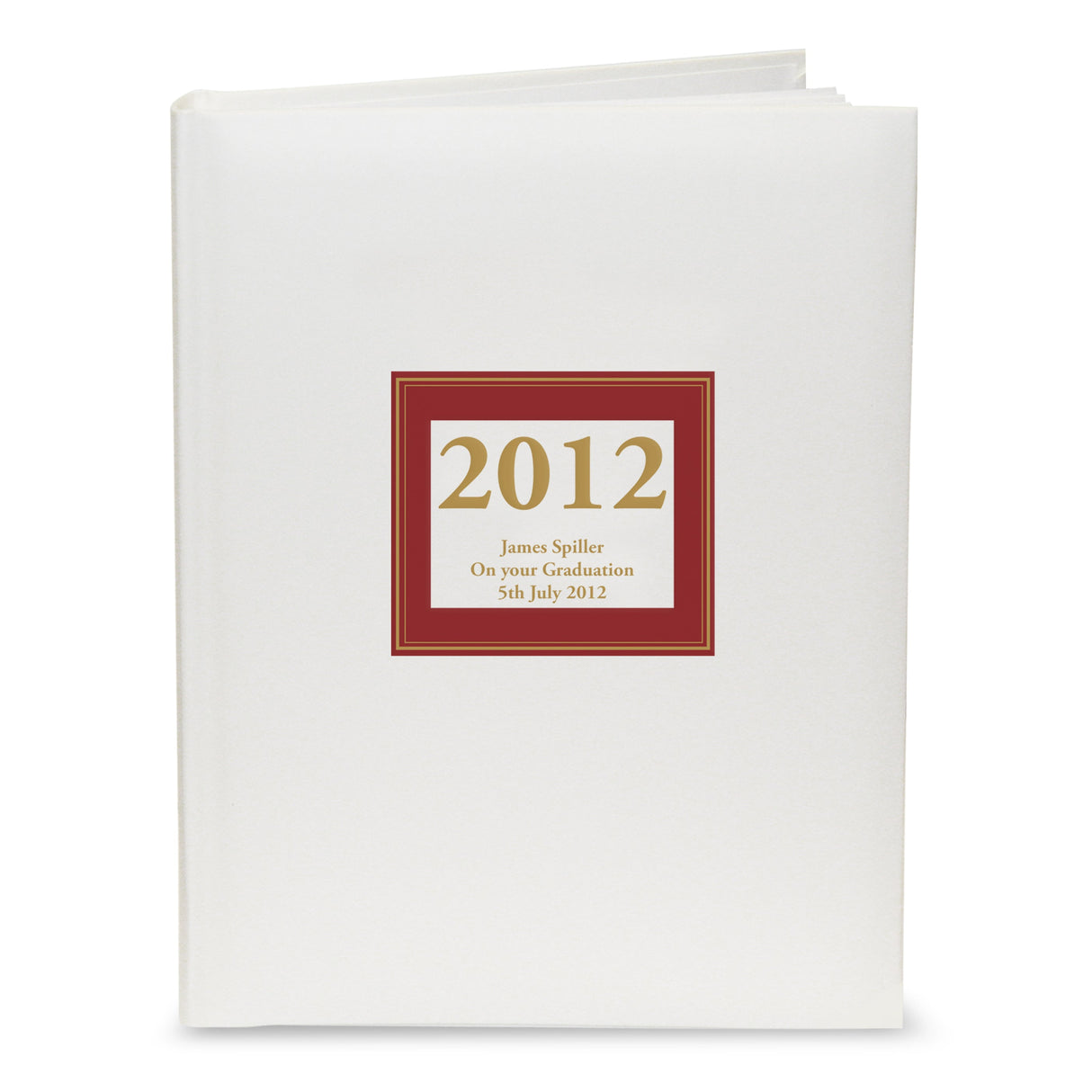 Personalised Red Square Traditional Photo Album: 2 - Photo Albums By Gift Moments