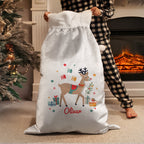 Personalised Reindeer Christmas Sack - Shop Christmas Sacks At Gift Moments - 3