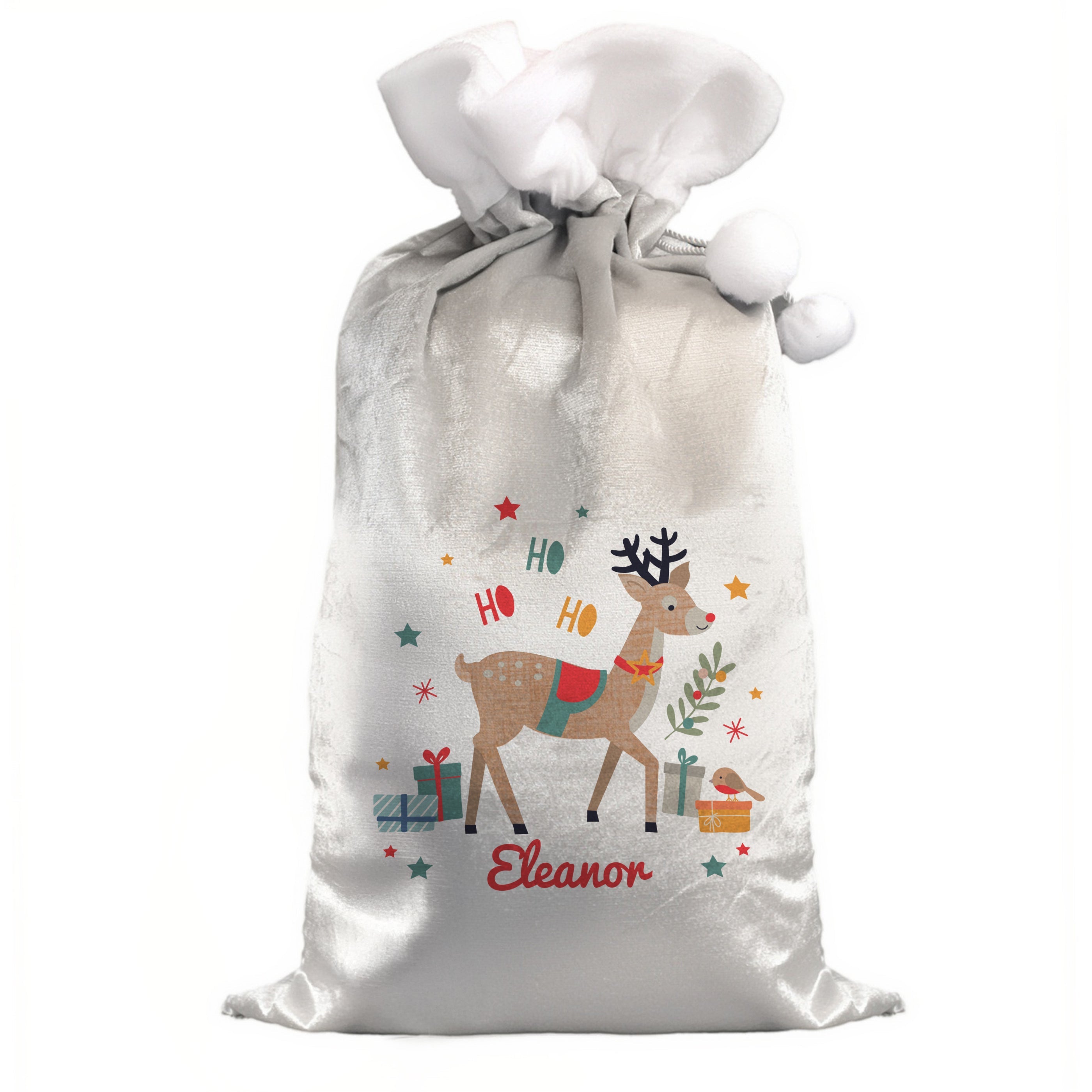 Personalised Reindeer Christmas Sack - Shop Christmas Sacks At Gift Moments - 4
