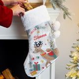 Personalised Reindeer Christmas Stocking: 2 - Christmas Stockings By Gift Moments