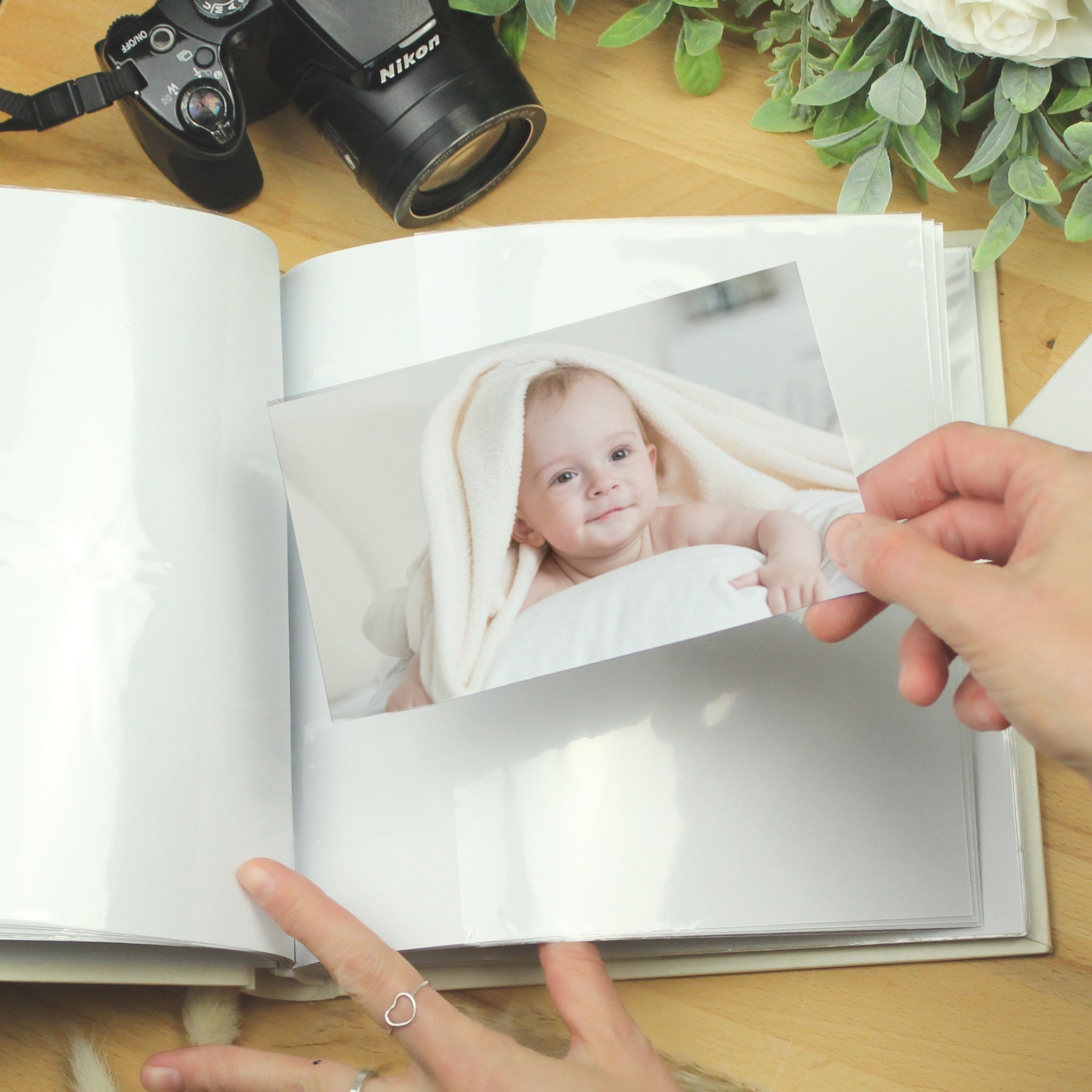 Personalised Religious Cross Square Photo Album: 7 - Photo Albums By Gift Moments