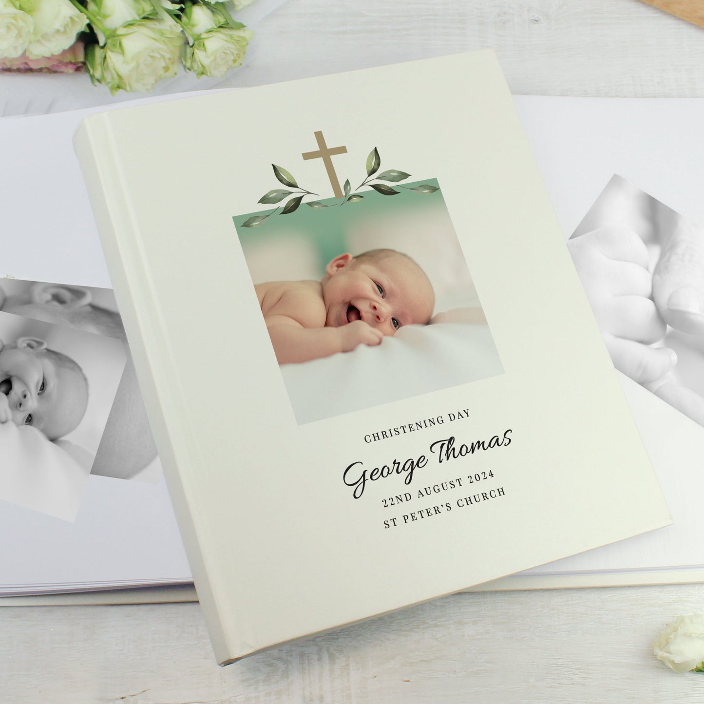 Personalised Religious Photo Upload Traditional Photo Album: 2 - Photo Albums By Gift Moments