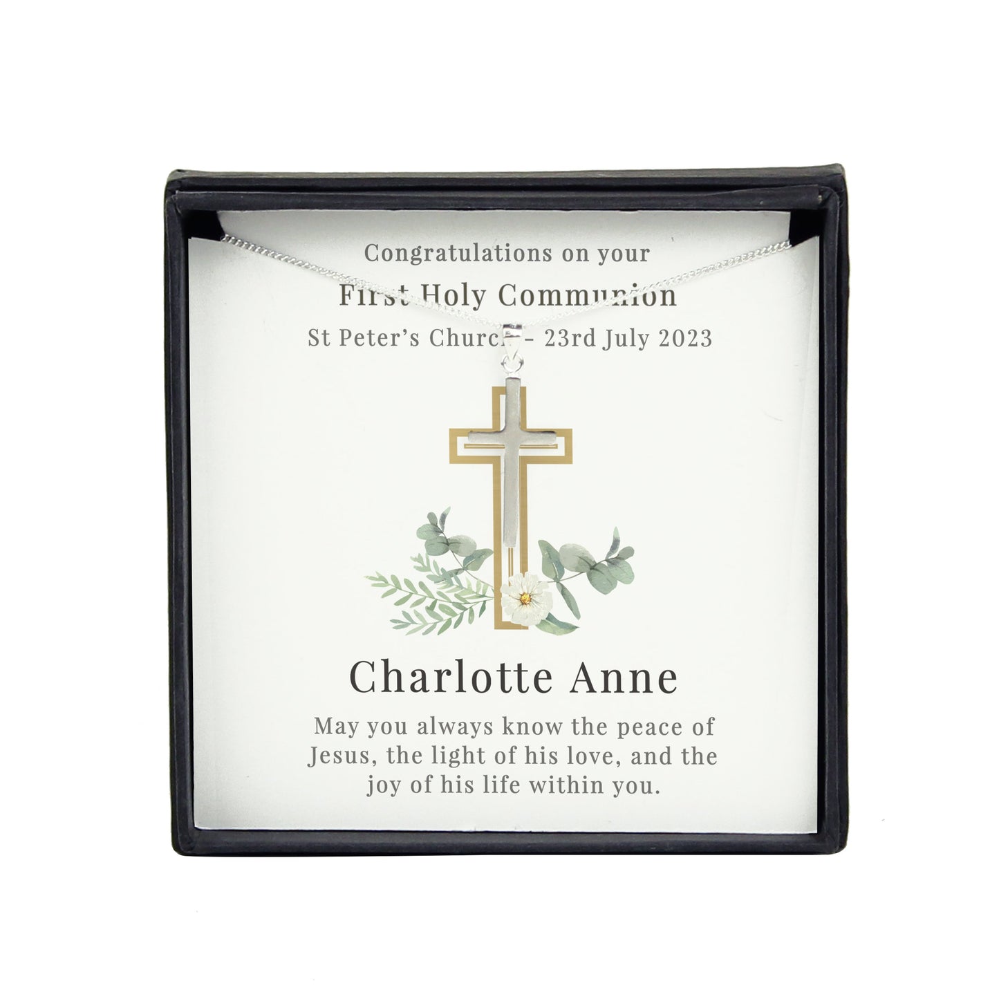 Personalised Religious Sentiment Cross Necklace and Box: 5 - Necklaces By Gift Moments