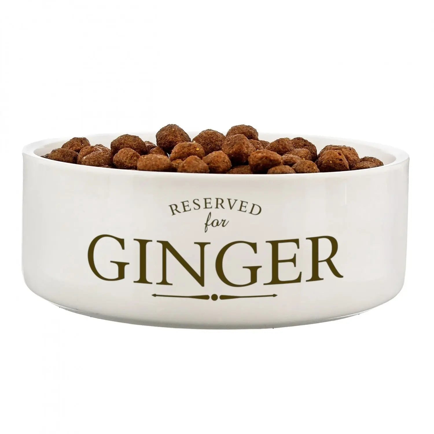 Personalised Reserved For 14cm Medium White Pet Bowl: 3 - Pet Products By Gift Moments