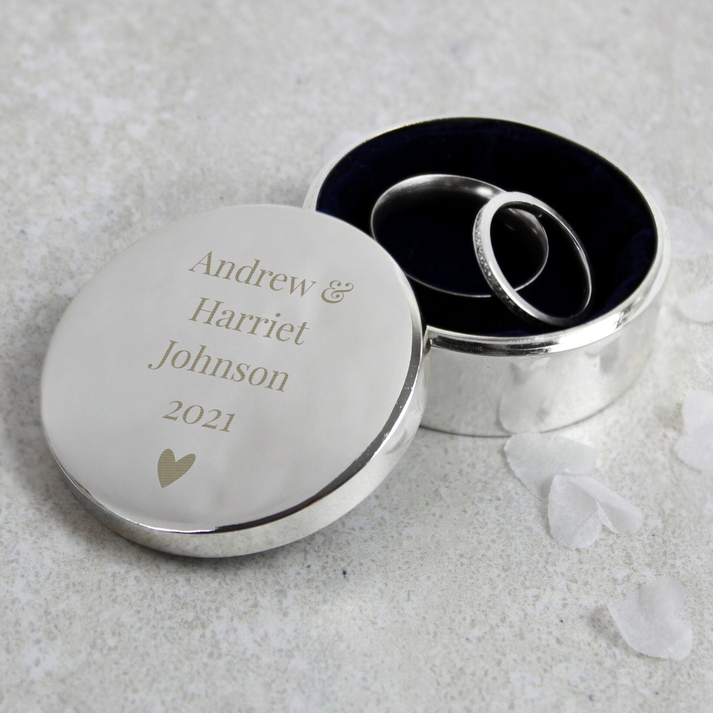 Personalised Ring Box: 1 - Trinket Boxes By Gift Moments
