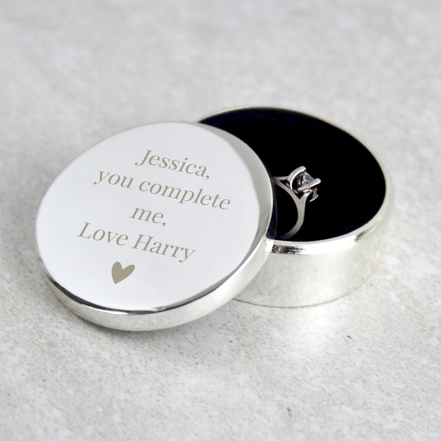 Personalised Ring Box: 2 - Trinket Boxes By Gift Moments