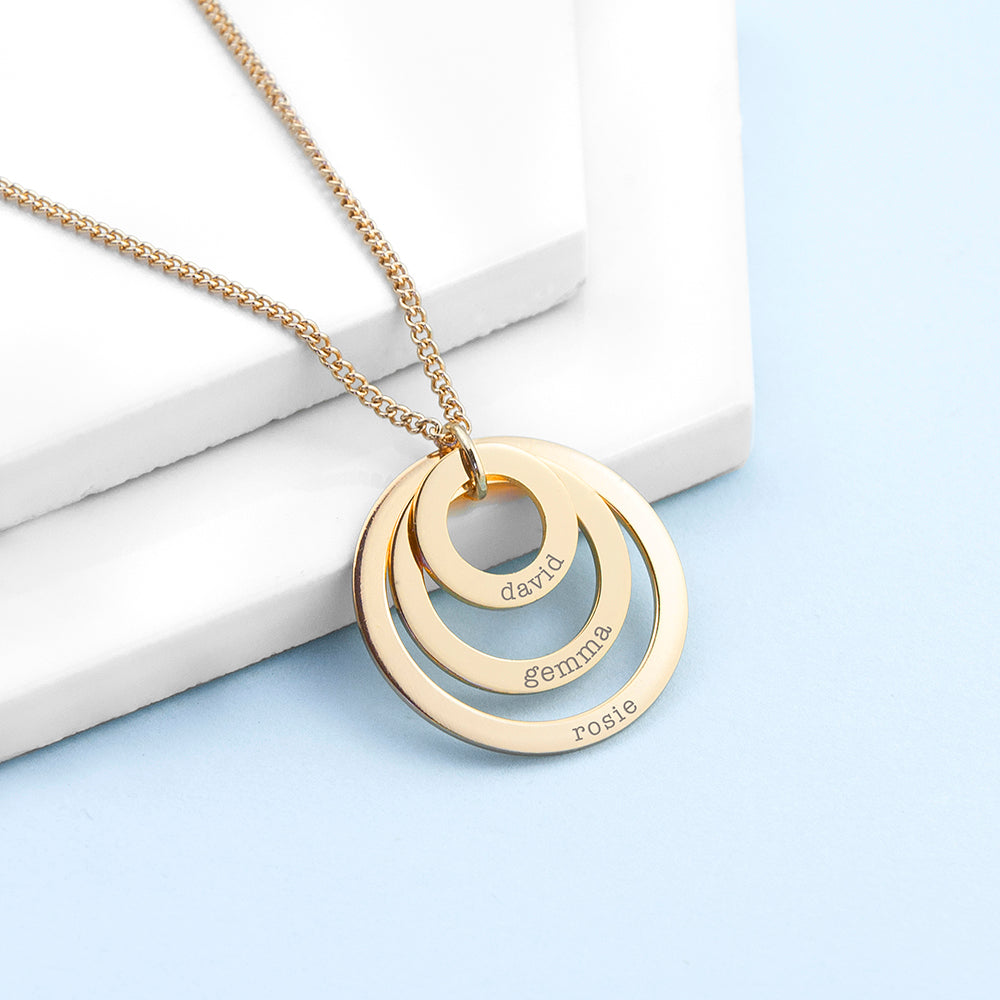 Personalised Rings of Love Necklaces: 2 - Necklaces By Gift Moments