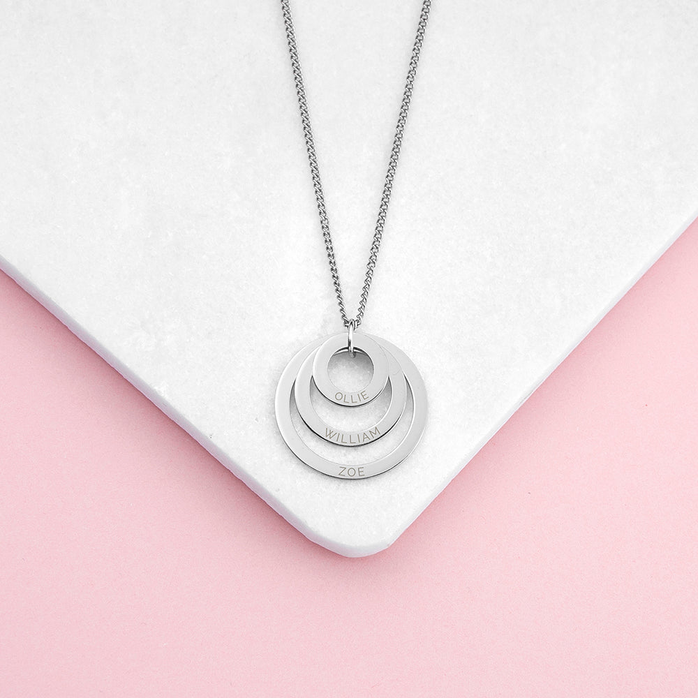 Personalised Rings of Love Necklaces: 6 - Necklaces By Gift Moments