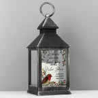 Personalised Robins Appear.. Memorial Black Lantern - Shop LED Lighting At Gift Moments - 2