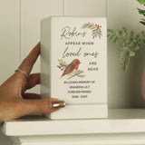Personalised Robins Appear Small Wooden Urn: 4 - Urns By Gift Moments