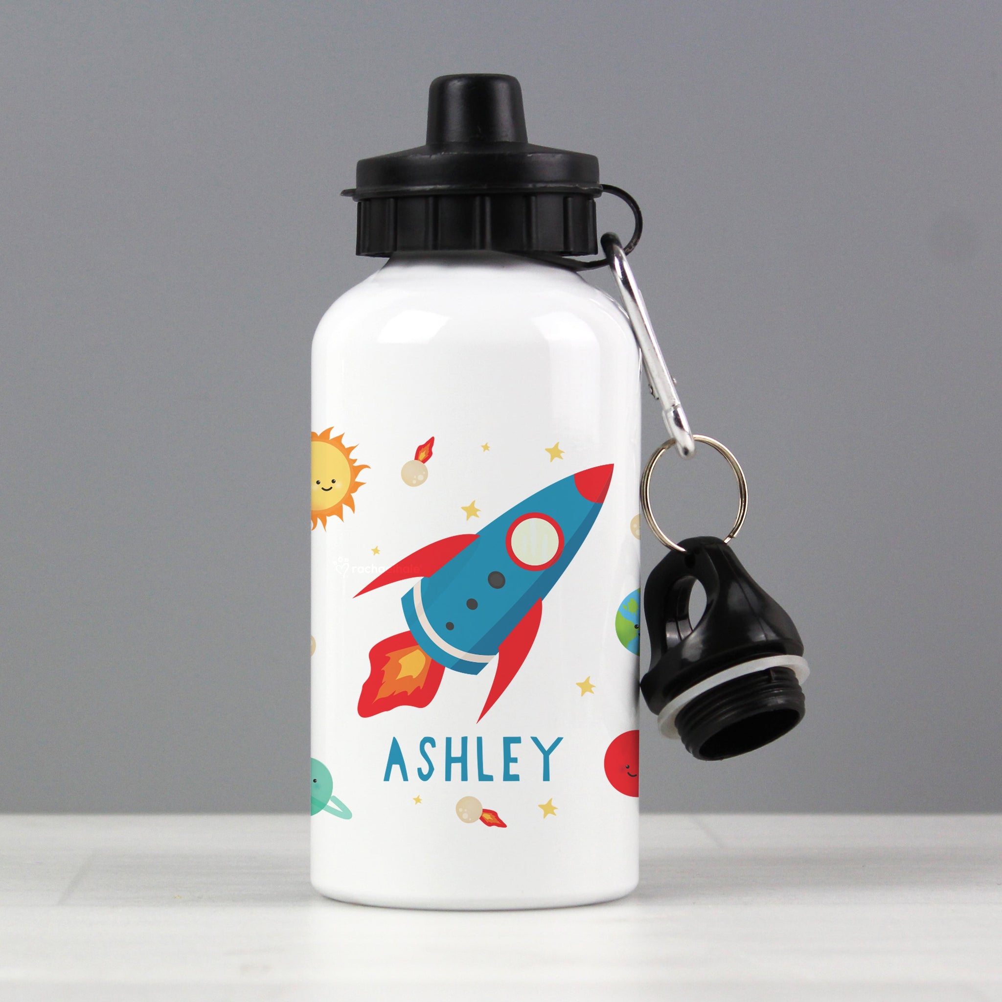 Personalised Rocket Drinks Bottle: 3 - Kids Bottles By Gift Moments