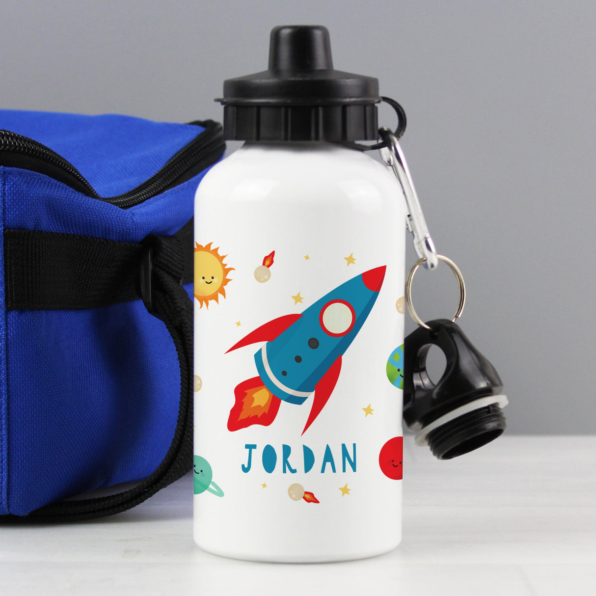 Personalised Rocket Drinks Bottle: 1 - Kids Bottles By Gift Moments