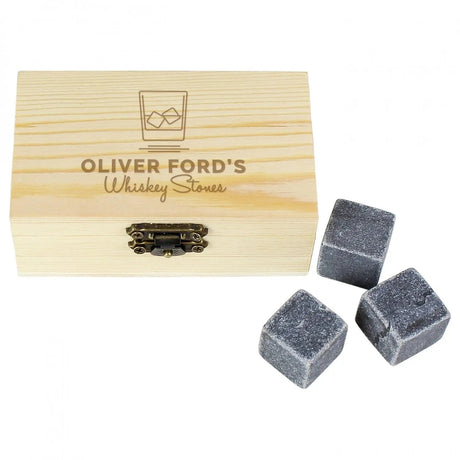 Personalised On The Rocks Cooling Stones: 3 - Barware By Gift Moments