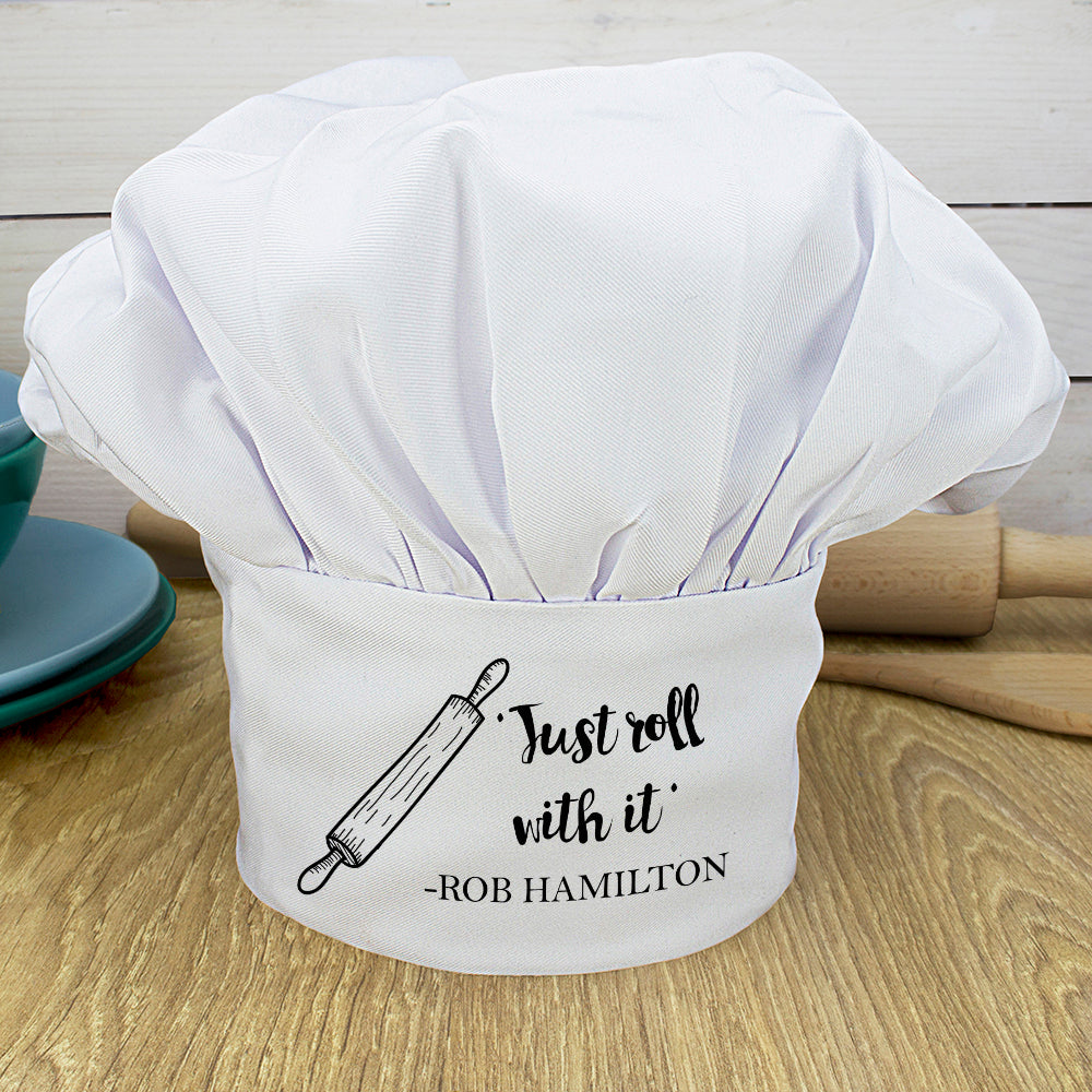 Personalised Roll With it Chef Hat: 1 - Chef Hats By Gift Moments