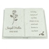 Personalised Rose Memorial Book: 4 - Memorials By Gift Moments