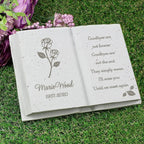 Personalised Rose Memorial Book - Shop Memorials At Gift Moments - 1