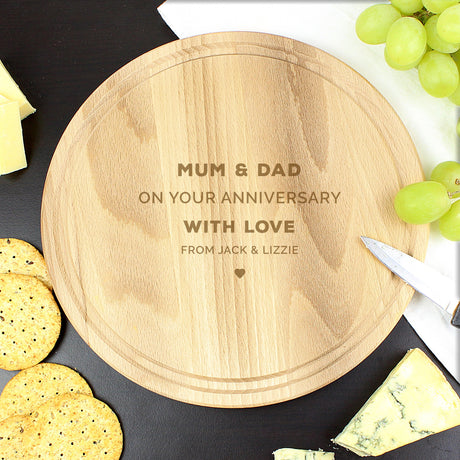 Personalised Round Chopping Board: 3 - Chopping Boards By Gift Moments
