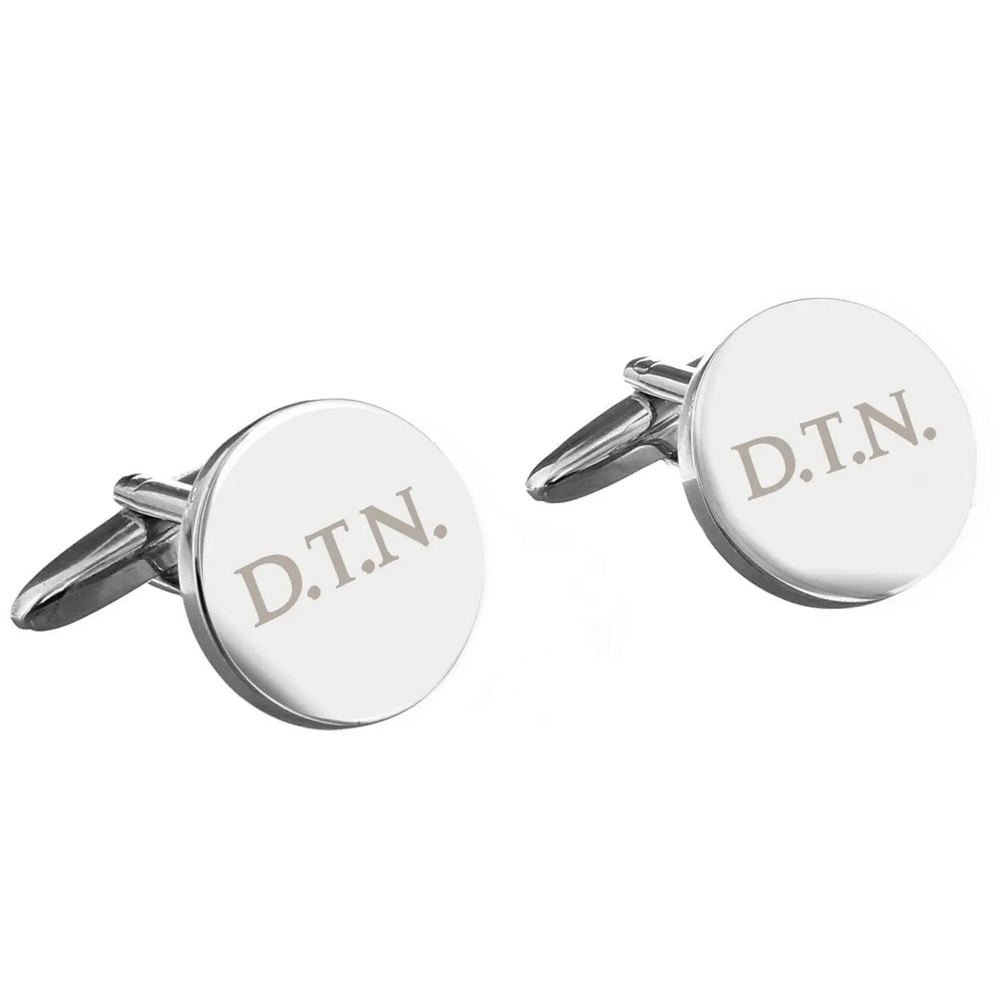 Personalised Round Cufflinks: 3 - Cufflinks & Tie Slides By Gift Moments