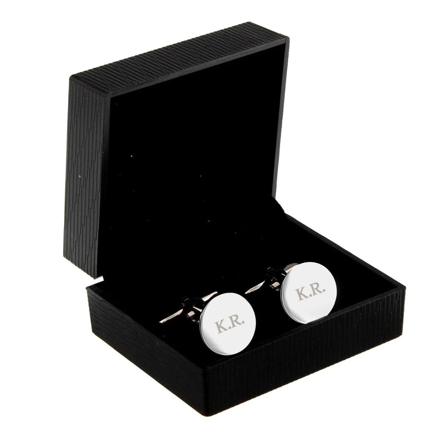 Personalised Round Cufflinks: 4 - Cufflinks & Tie Slides By Gift Moments