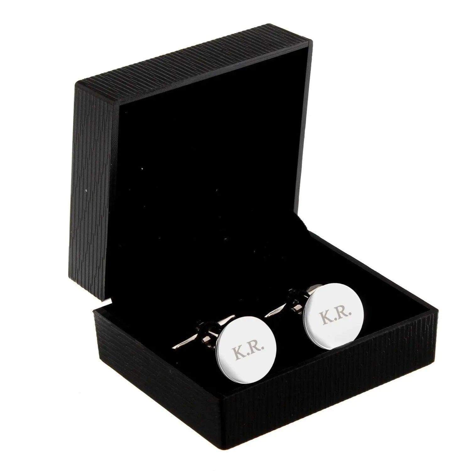 Personalised Round Cufflinks: 4 - Cufflinks & Tie Slides By Gift Moments