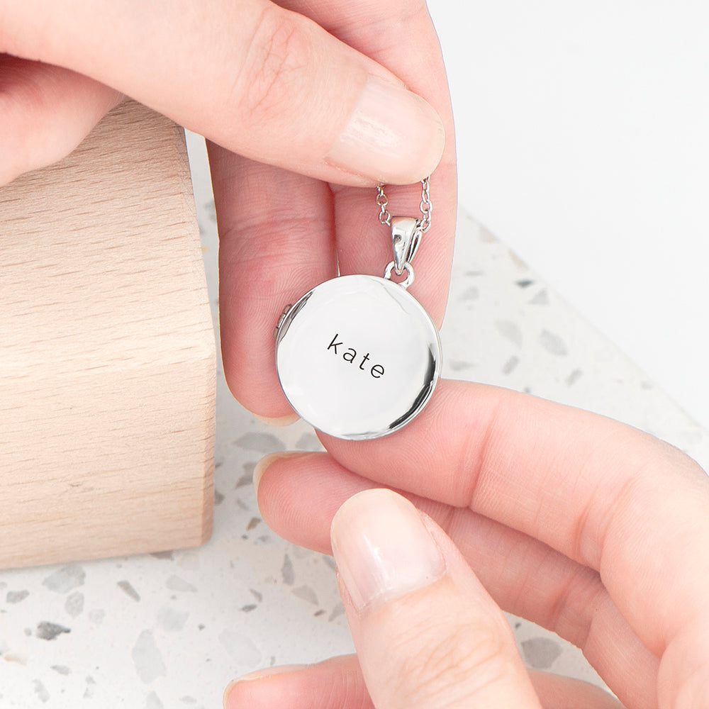 Personalised Round Photo Locket Pendant Necklaces: 8 - Necklaces By Gift Moments