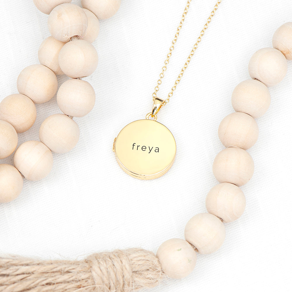 Personalised Round Photo Locket Pendant Necklaces: 10 - Necklaces By Gift Moments