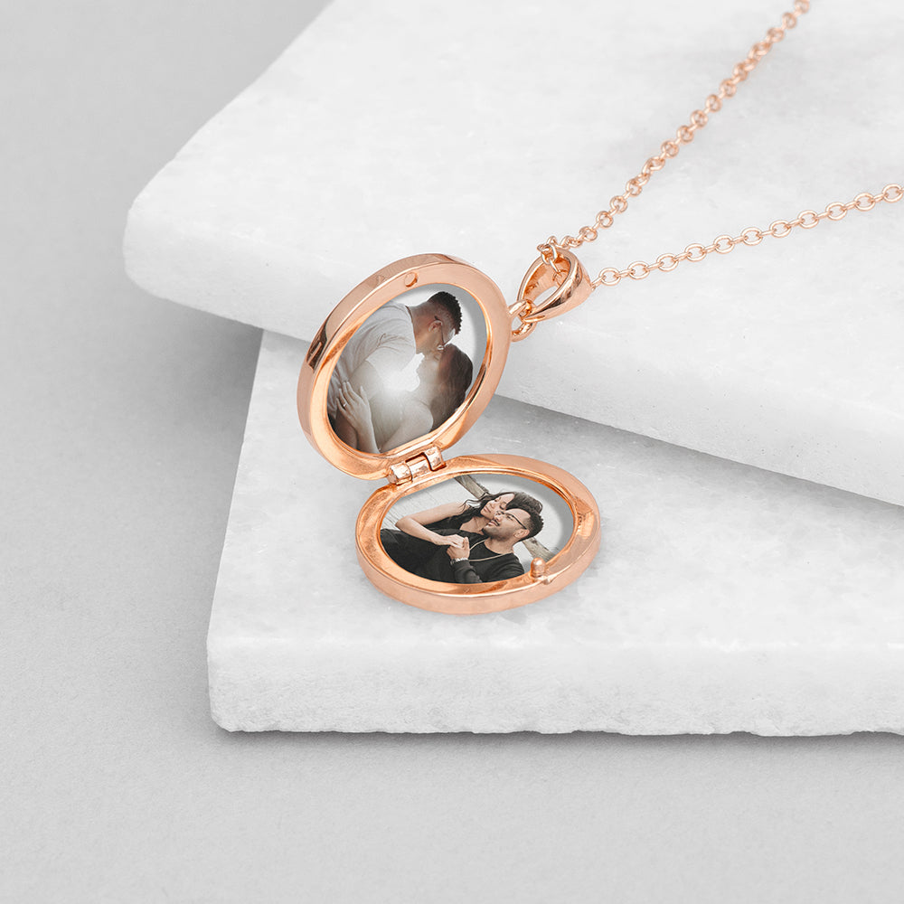 Personalised Round Photo Locket Pendant Necklaces: 6 - Necklaces By Gift Moments