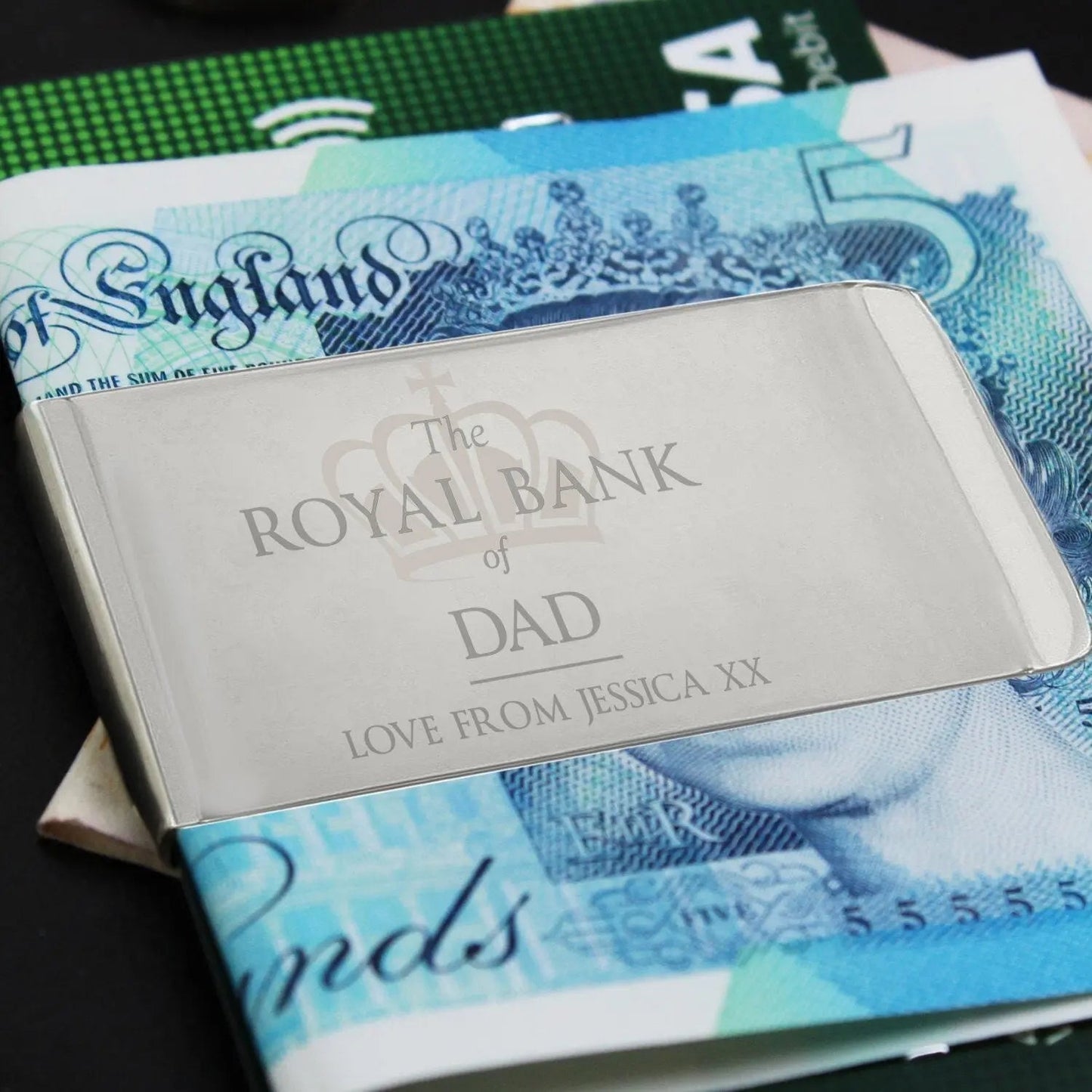 Personalised ’Royal Bank of...’ Money Clip: 4 - Wallets & Money Clips By Gift Moments