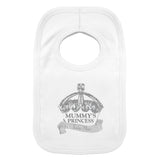 Personalised Royal Crown Bib: 2 - Baby Clothing By Gift Moments