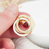 Personalised Russian Ring Crystal Necklaces: 6 - Necklaces By Gift Moments