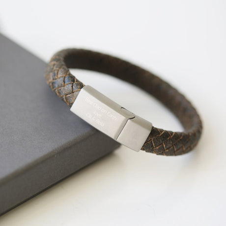 Personalised Rustic Antique Style Bracelet: 2 - Large 22cm - Bracelets By Gift Moments
