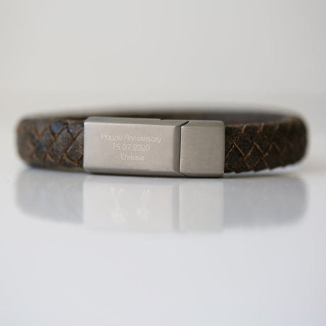 Personalised Rustic Antique Style Bracelet: 1 - Medium 20cm - Bracelets By Gift Moments