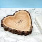 Personalised Rustic Carved Wooden Heart Dish - Shop Keepsakes At Gift Moments - 5