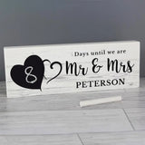 Personalised Rustic Countdown Block Sign: 1 - Signs & Plaques By Gift Moments