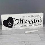 Personalised Rustic Countdown Block Sign: 4 - Signs & Plaques By Gift Moments