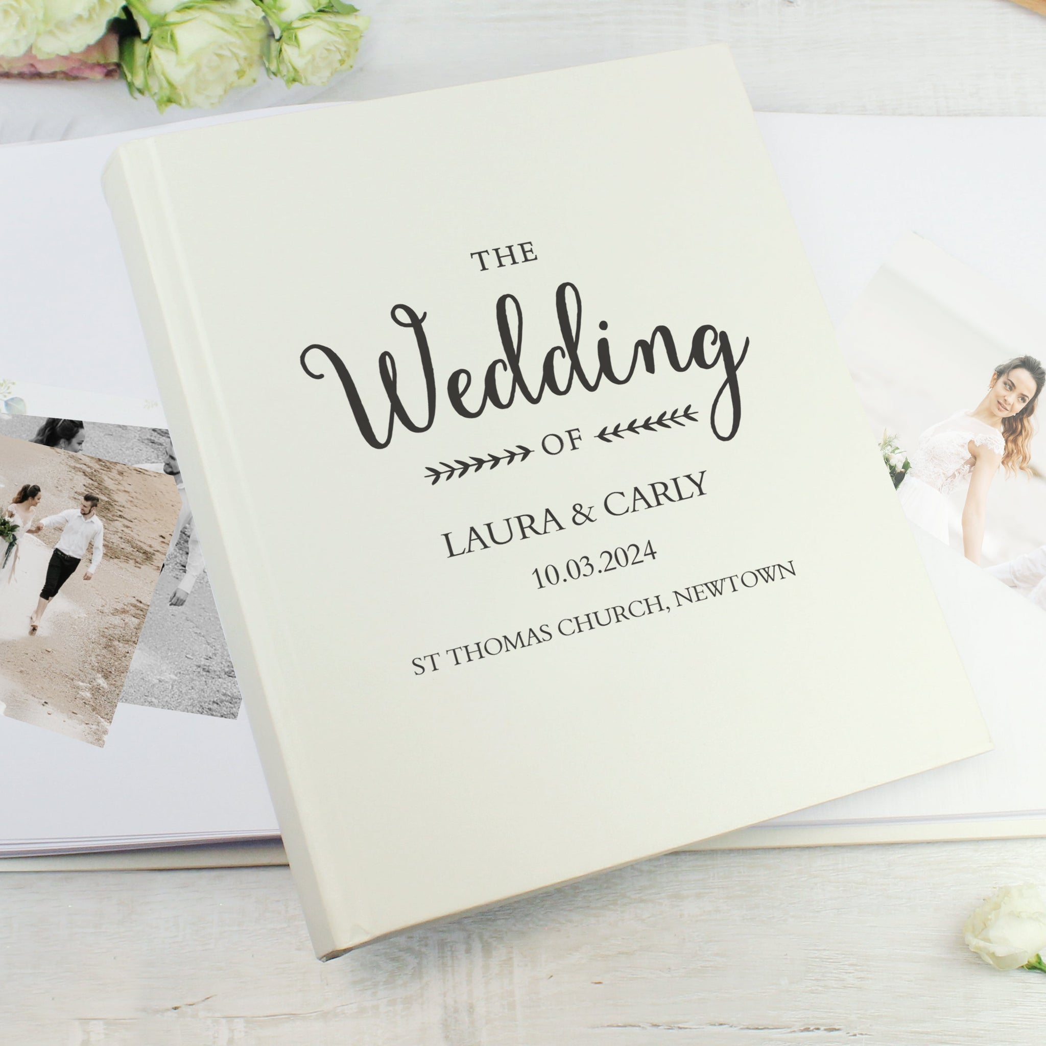 Personalised Rustic Wedding Traditional Photo Album: 1 - Photo Albums By Gift Moments